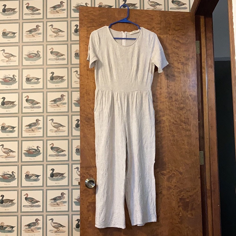 Tan jumpsuit